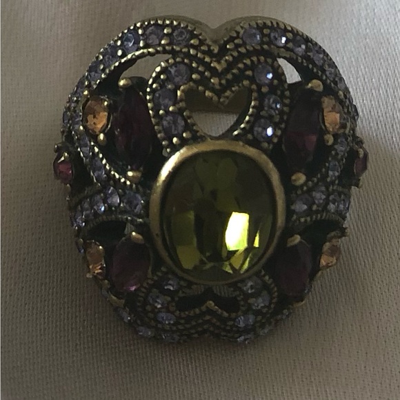 Beautiful Heidi Daus Multicolored Stones Approximately Sz 6.75 - 7 - Picture 4 of 4